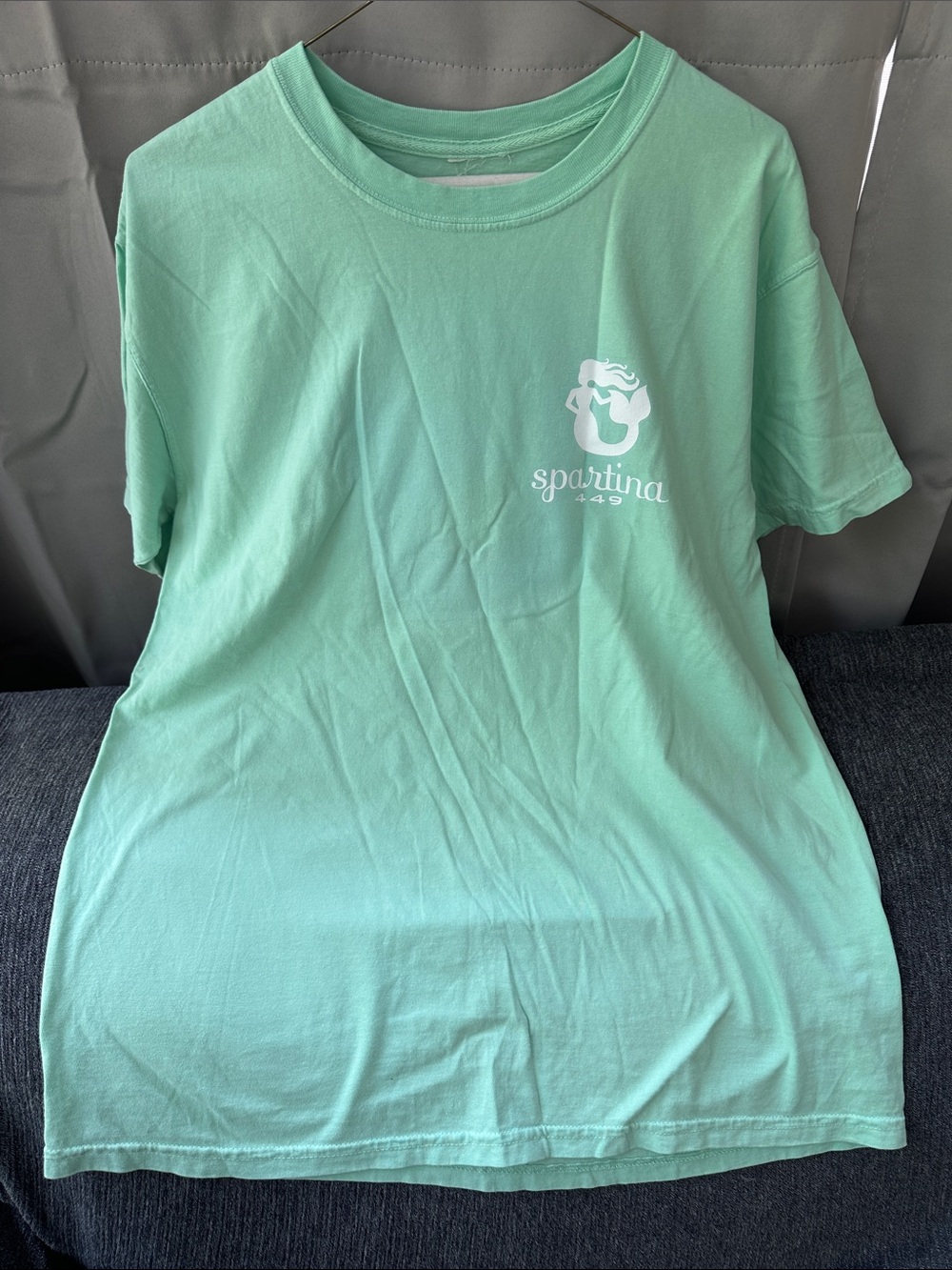 Spartina 449 Mint Green Mermaid Short-Sleeve Tee sz L